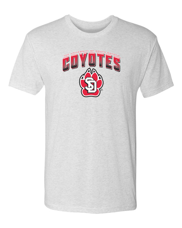 South Dakota Coyotes Premium Tri-Blend Tee Shirt - Coyotes Full Color Fade Primary Logo