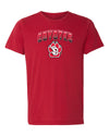 South Dakota Coyotes Premium Tri-Blend Tee Shirt - Coyotes Full Color Fade Primary Logo