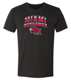 Miami University RedHawks Premium Tri-Blend Tee Shirt - Miami RedHawks Full Color Fade Hawk M Logo