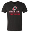 Omaha Mavericks Premium Tri-Blend Tee Shirt - Full Color Fade Omaha