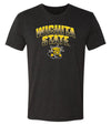 Wichita State Shockers Premium Tri-Blend Tee Shirt - Wichita State Full Color Fade