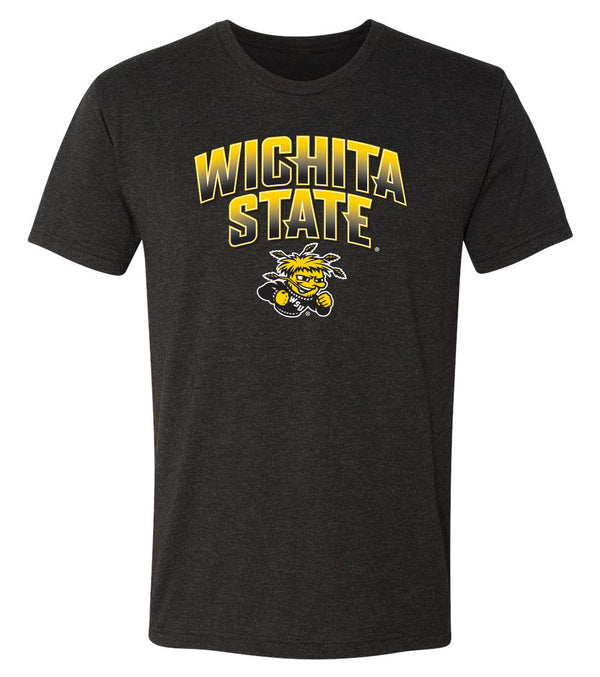 Wichita State Shockers Premium Tri-Blend Tee Shirt - Wichita State Full Color Fade