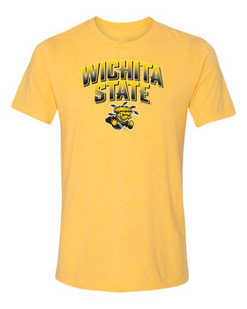 Wichita State Shockers Premium Tri-Blend Tee Shirt - Wichita State Full Color Fade