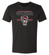 North Carolina State Wolfpack Premium Tri-Blend Tee Shirt - 3-Stripe Primary Logo