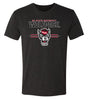 North Carolina State Wolfpack Premium Tri-Blend Tee Shirt - 3-Stripe Primary Logo