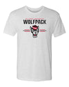 North Carolina State Wolfpack Premium Tri-Blend Tee Shirt - 3-Stripe Primary Logo