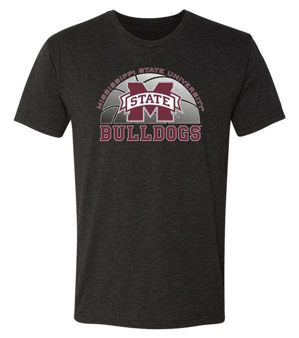 Mississippi State Bulldogs Premium Tri-Blend Tee Shirt - MSU Bulldogs Basketball