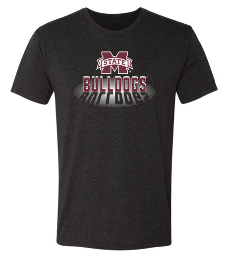 Mississippi State Bulldogs Premium Tri-Blend Tee Shirt - Bulldogs Spotlight and Shadow