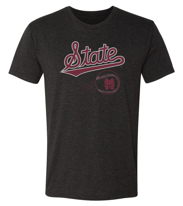 Mississippi State Bulldogs Premium Tri-Blend Tee Shirt - Mississippi State Baseball