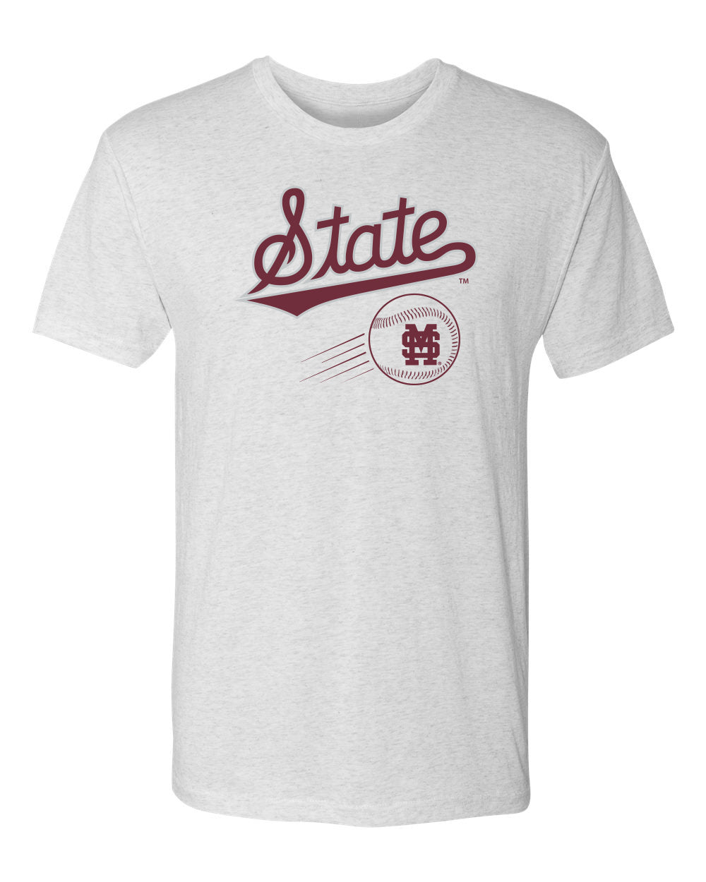 Mississippi State Bulldogs Premium Tri-Blend Tee Shirt - Mississippi State Baseball