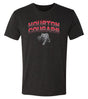Houston Cougars Premium Tri-Blend Tee Shirt - Full Color Fade with Cougar