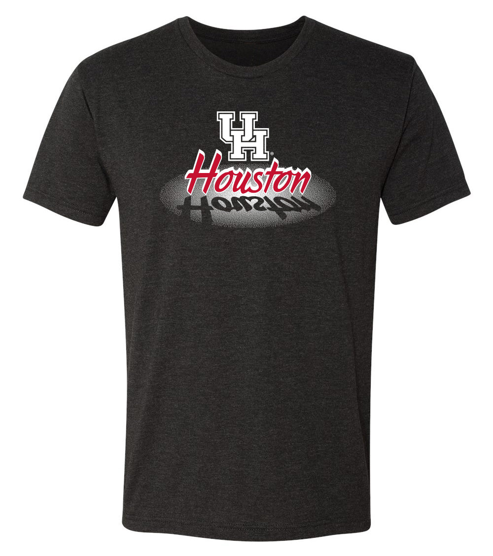 Houston Cougars Premium Tri-Blend Tee Shirt - Spotlight and Shadow Houston