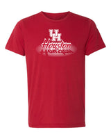 Houston Cougars Premium Tri-Blend Tee Shirt - Spotlight and Shadow Houston