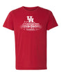 Houston Cougars Premium Tri-Blend Tee Shirt - Spotlight and Shadow Houston