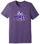 James Madison Dukes Premium Tri-Blend Tee Shirt - Spotlight and Shadow Dukes