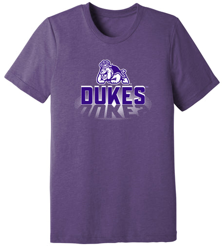 James Madison Dukes Premium Tri-Blend Tee Shirt - Spotlight and Shadow Dukes