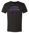 K-State Wildcats Premium Tri-Blend Tee Shirt - Full Color K-State Wildcats Fade