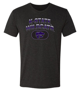 K-State Wildcats Premium Tri-Blend Tee Shirt - Full Color K-State Wildcats Fade