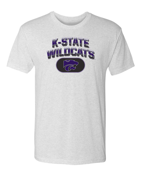 K-State Wildcats Premium Tri-Blend Tee Shirt - Full Color K-State Wildcats Fade