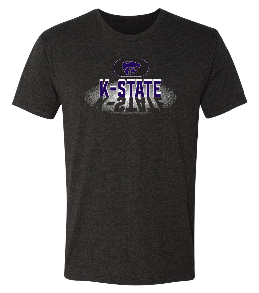 K-State Wildcats Premium Tri-Blend Tee Shirt - Spotlight and Shadow K-State