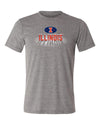 Illinois Fighting Illini Premium Tri-Blend Tee Shirt - Spotlight and Shadow Illinois