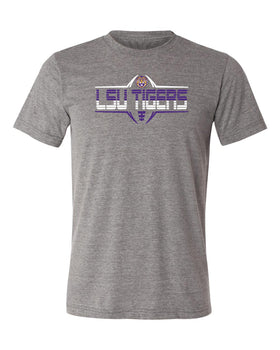 LSU Tigers Premium Tri-Blend Tee Shirt - Striped Tigers Football Laces