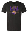 LSU Tigers Premium Tri-Blend Tee Shirt - LSU Tigers 3-Stripe