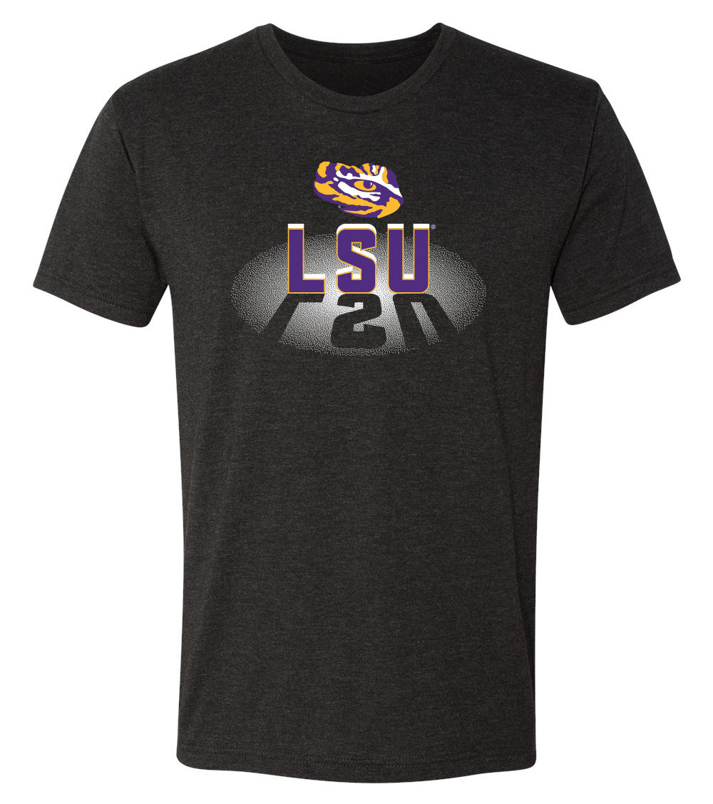LSU Tigers Premium Tri-Blend Tee Shirt - Spotlight and Shadow LSU