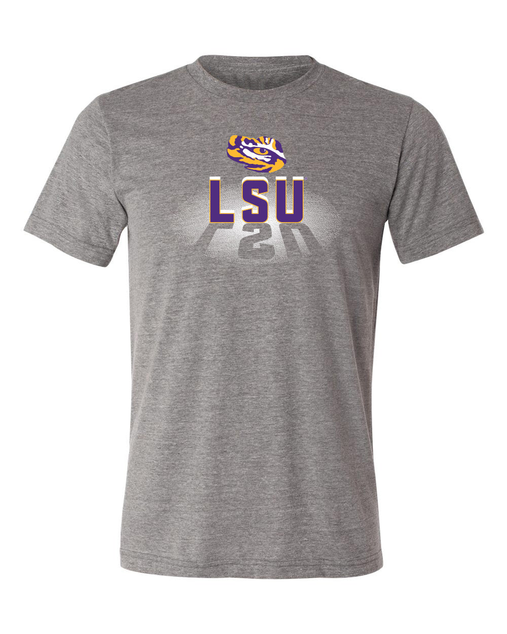 LSU Tigers Premium Tri-Blend Tee Shirt - Spotlight and Shadow LSU