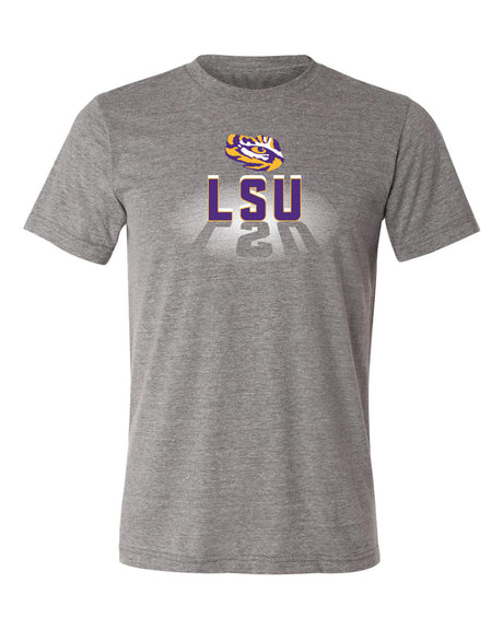 LSU Tigers Premium Tri-Blend Tee Shirt - Spotlight and Shadow LSU