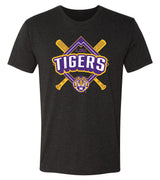 LSU Tigers Premium Tri-Blend Tee Shirt - LSU Baseball Diamond