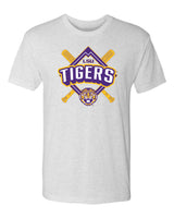 LSU Tigers Premium Tri-Blend Tee Shirt - LSU Baseball Diamond