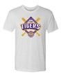 LSU Tigers Premium Tri-Blend Tee Shirt - LSU Baseball Diamond