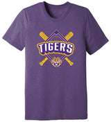 LSU Tigers Premium Tri-Blend Tee Shirt - LSU Baseball Diamond