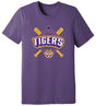 LSU Tigers Premium Tri-Blend Tee Shirt - LSU Baseball Diamond