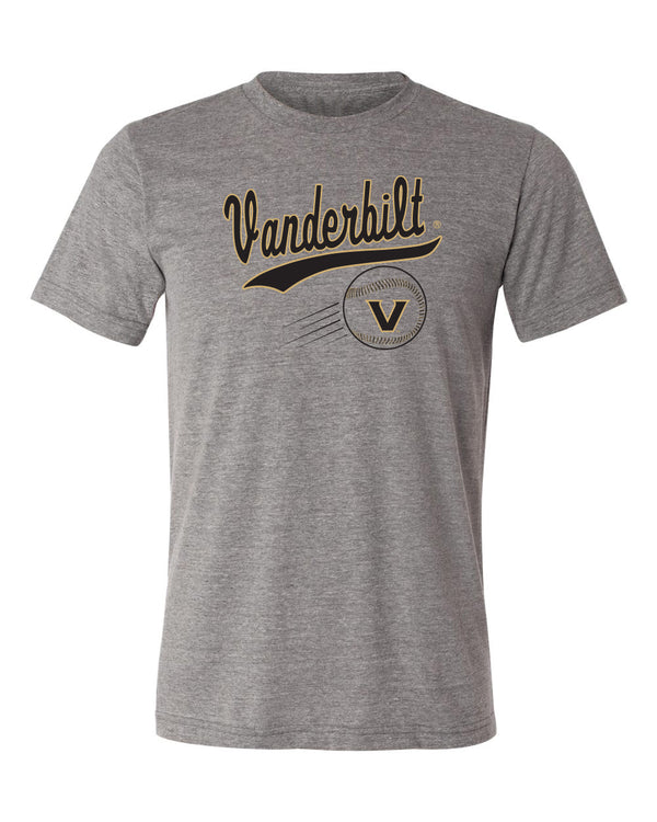 Vanderbilt Commodores Premium Tri-Blend Shirt - Script Vanderbilt Baseball