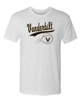 Vanderbilt Commodores Premium Tri-Blend Shirt - Script Vanderbilt Baseball