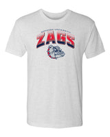 Gonzaga Bulldogs Premium Tri-Blend Tee Shirt - Zags Full Color Fade