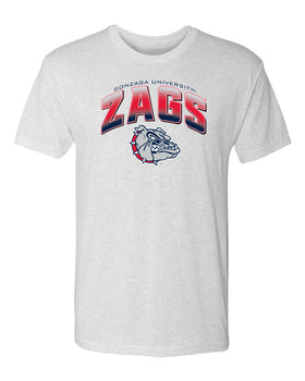 Gonzaga Bulldogs Premium Tri-Blend Tee Shirt - Zags Full Color Fade