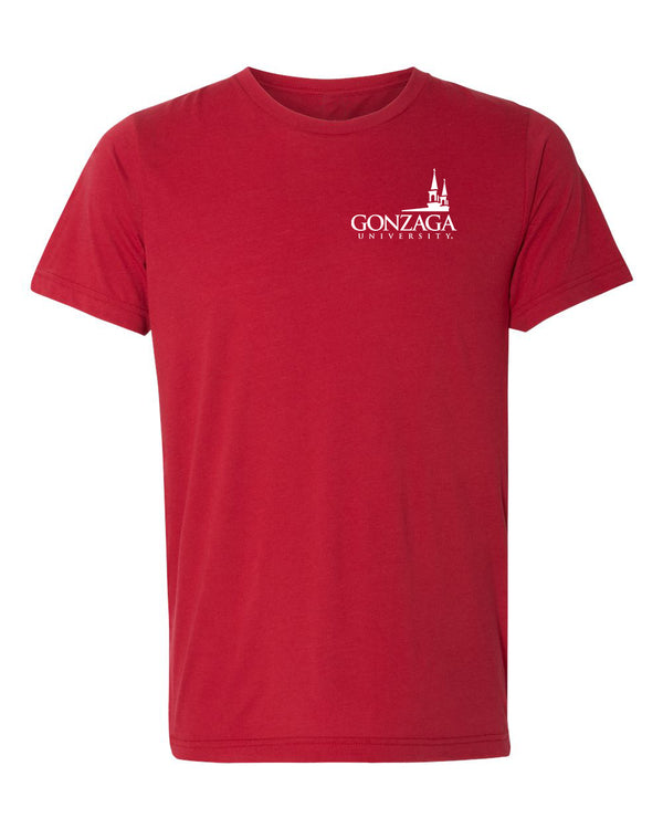 Gonzaga Bulldogs Premium Tri-Blend Tee Shirt - Gonzaga Spires