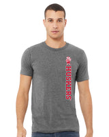 Nebraska Huskers Premium Tri-Blend Tee Shirt - Vertical Huskers Herbie Husker