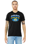 South Dakota State Jackrabbits Premium Tri-Blend Tee Shirt - SDSU Full Color Fade Plus Primary Logo