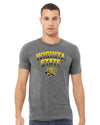 Wichita State Shockers Premium Tri-Blend Tee Shirt - Wichita State Full Color Fade