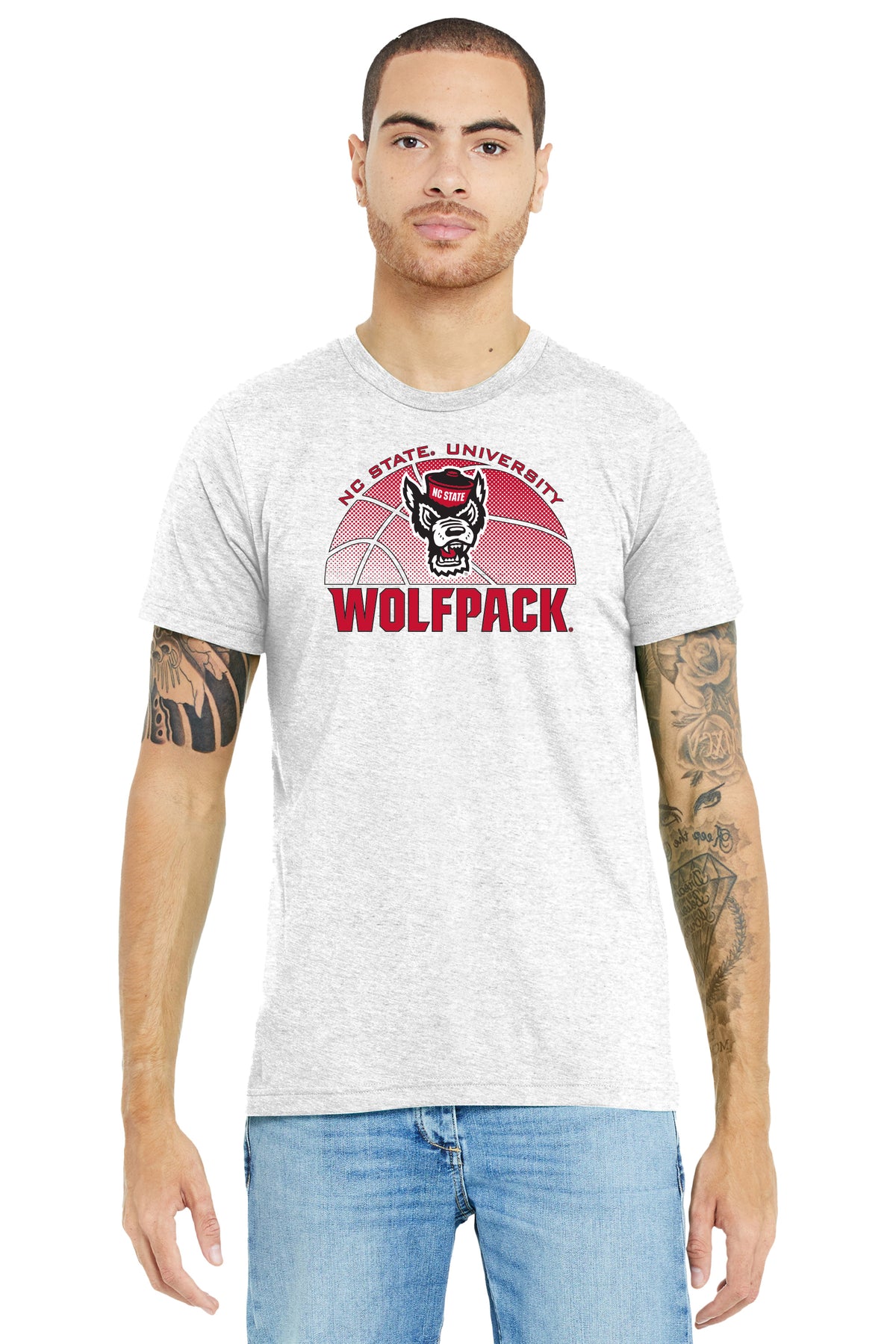 North Carolina State Wolfpack Premium Tri-Blend Tee Shirt - NC State Basketball