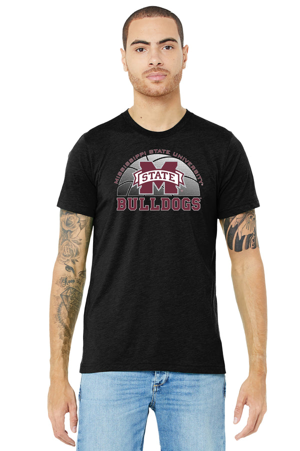 Mississippi State Bulldogs Premium Tri-Blend Tee Shirt - MSU Bulldogs Basketball