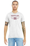 Mississippi State Bulldogs Premium Tri-Blend Tee Shirt - MSU Bulldogs 3-Stripe