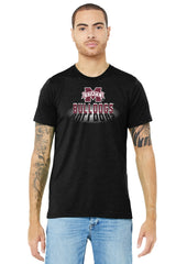 Mississippi State Bulldogs Premium Tri-Blend Tee Shirt - Bulldogs Spotlight and Shadow