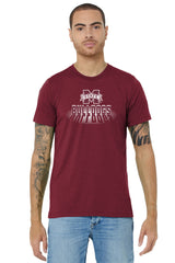 Mississippi State Bulldogs Premium Tri-Blend Tee Shirt - Bulldogs Spotlight and Shadow