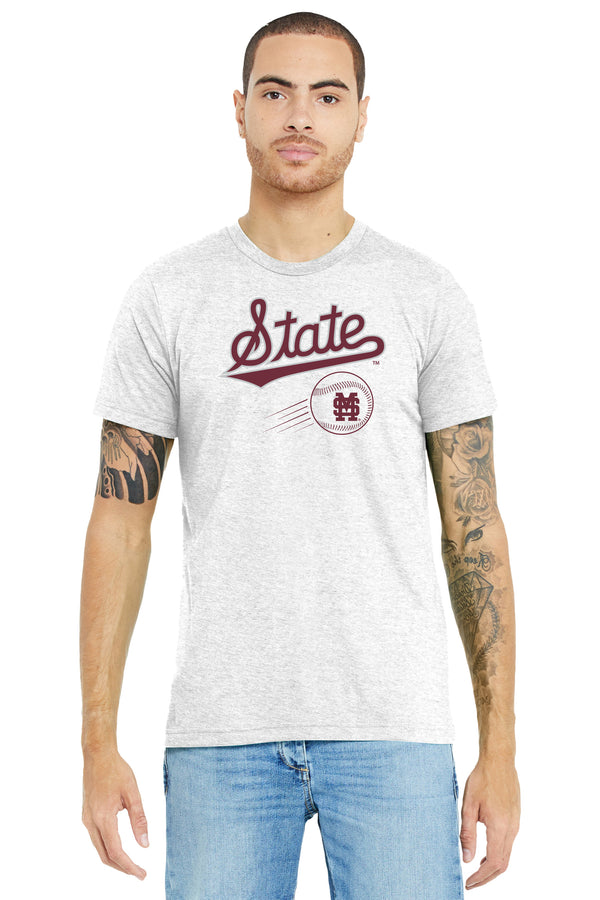 Mississippi State Bulldogs Premium Tri-Blend Tee Shirt - Mississippi State Baseball