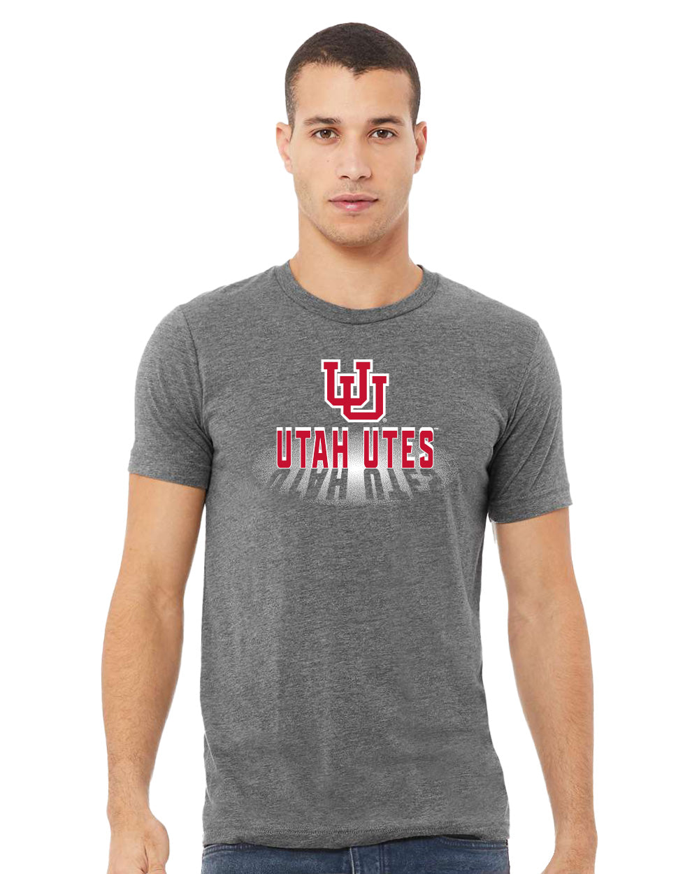 Utah Utes Premium Tri-Blend Tee Shirt - Spotlight Shadow Utah Utes